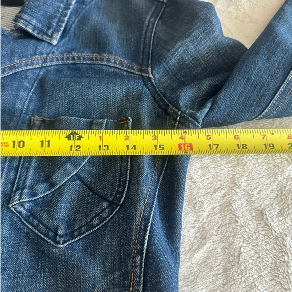 Carbon Vintage Button Front Long Sleeve Denim Jean Jacket Women’s Size P GUC - Picture 8 of 16